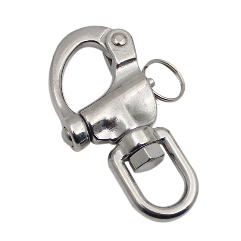 1PC Round Stainless Steel Quick Release Swivel Shackle Marine Boat Anchor Chain Hardware