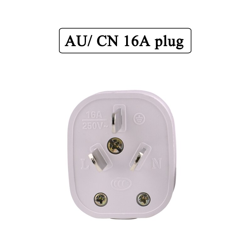 White Australia standard 16A/10A 250V Three-pole power plug Detachable plug Assembly AU connection plug 2/5/10/20pcs: 5pcs / 16 A plug