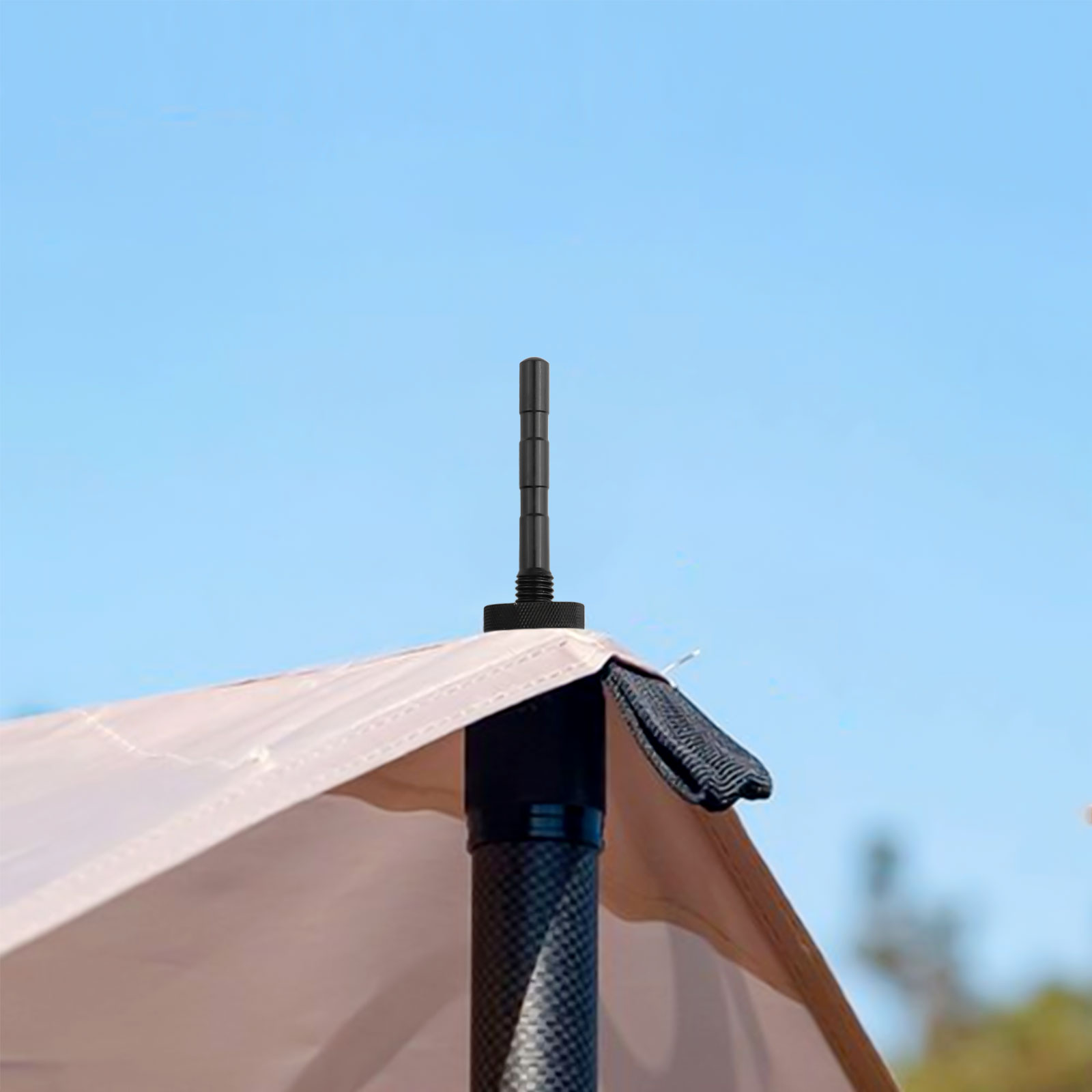 Camping Telescopische Tarp Polen Vingerhoeden 8mm Aluminium Sky-luifel Pole Top Pin Luifel Pole Pin Outdoor Tent pole Accessoires