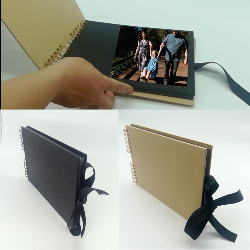 80 Pages Photo Albums Scrapbook Paper DIY Craft Album Scrapbooking Picture Album for Wedding Anniversary Memory Books