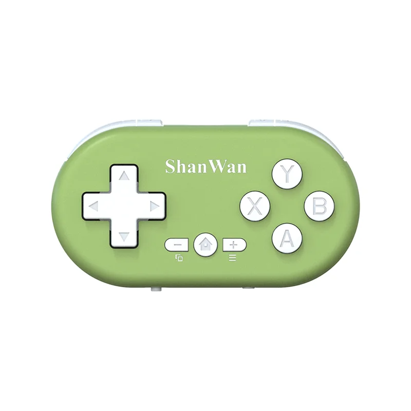 Shanwan – Mini contrôleur de jeu léger sans fil, Bluetooth, à collectionner, Portable, multi-plateforme, connectivité sans fil, nouveauté 2024: Grey