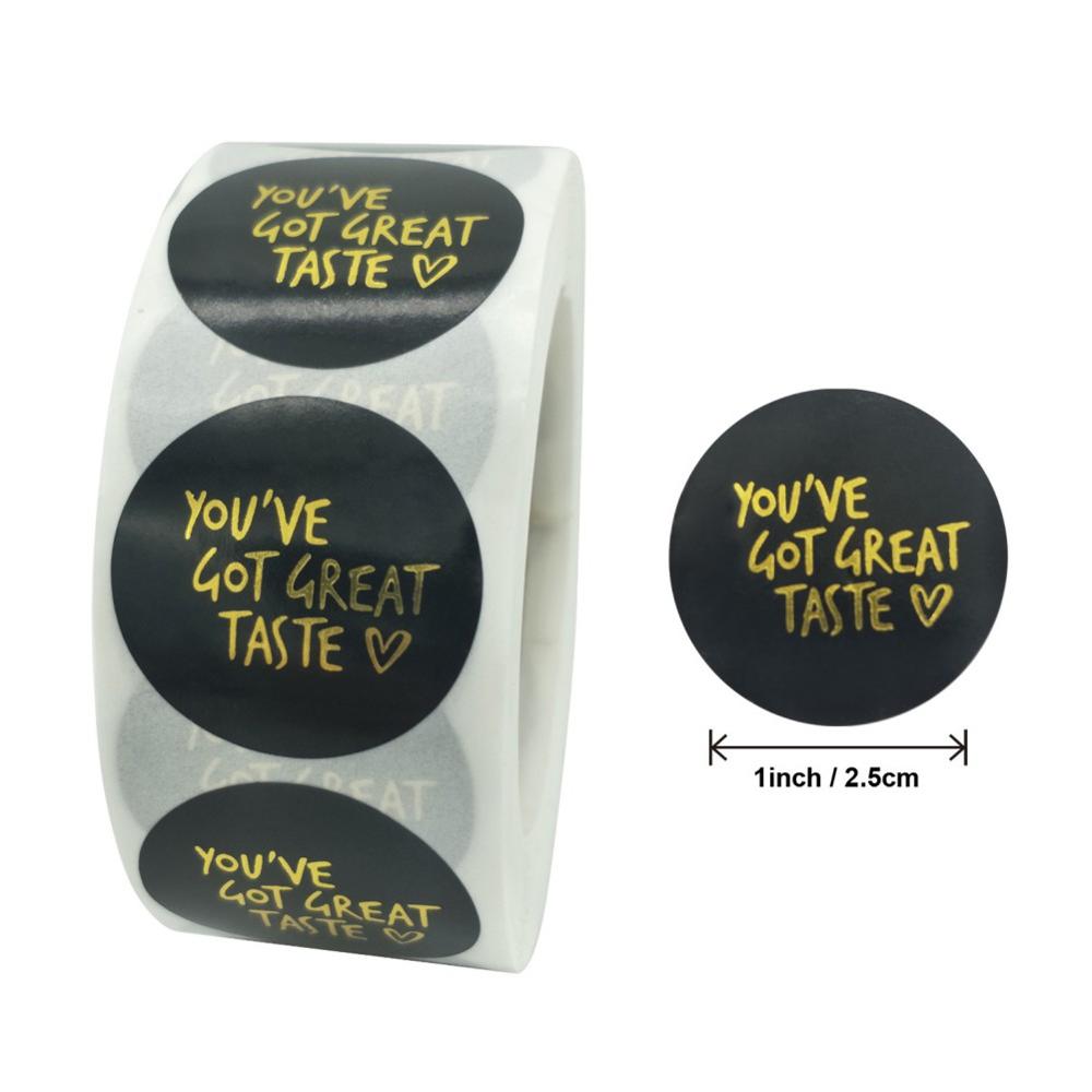 Gold Foil Thank You Stickers For Seal Labels 1 Inch Packaging Stickers Birthday Party Offer Stationery Sticker Top: E