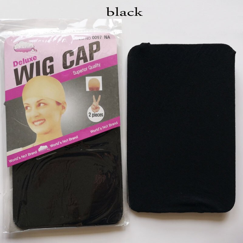 Gorro de malla elástica para peluca, malla tejida a la , color negro, marrón, Beige, malla para el pelo, 30 unidades (15 bolsas)