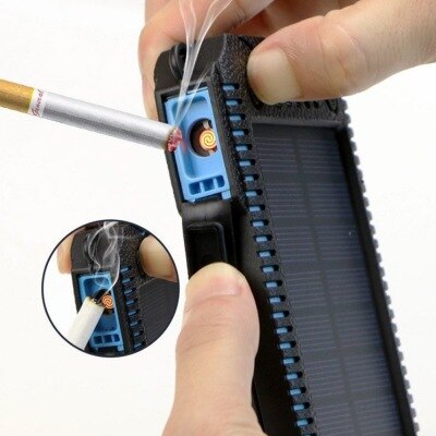 High capacity waterproof 80000 mah solar power bank external battery outdoor travel charger for xiaomi samsung iphone