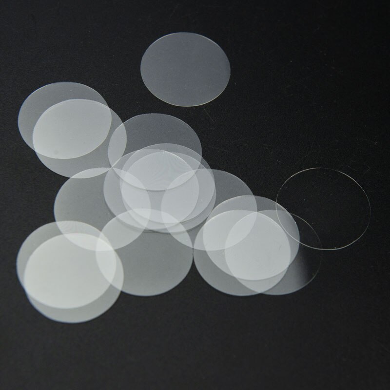 100pcs Microscope Glass Slide Transparent Round CoverSlips Blank Slides 31mm 33mm Coverslides Thickness 0.13 - 0.17mm