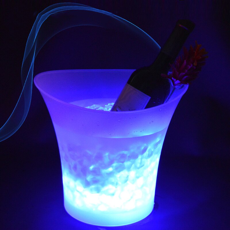 Led Ijsemmer 5L Wijnkoeler Kleuren Veranderen Champagne Wijn Emmer Voor Party Home Bar Tsh Winkel