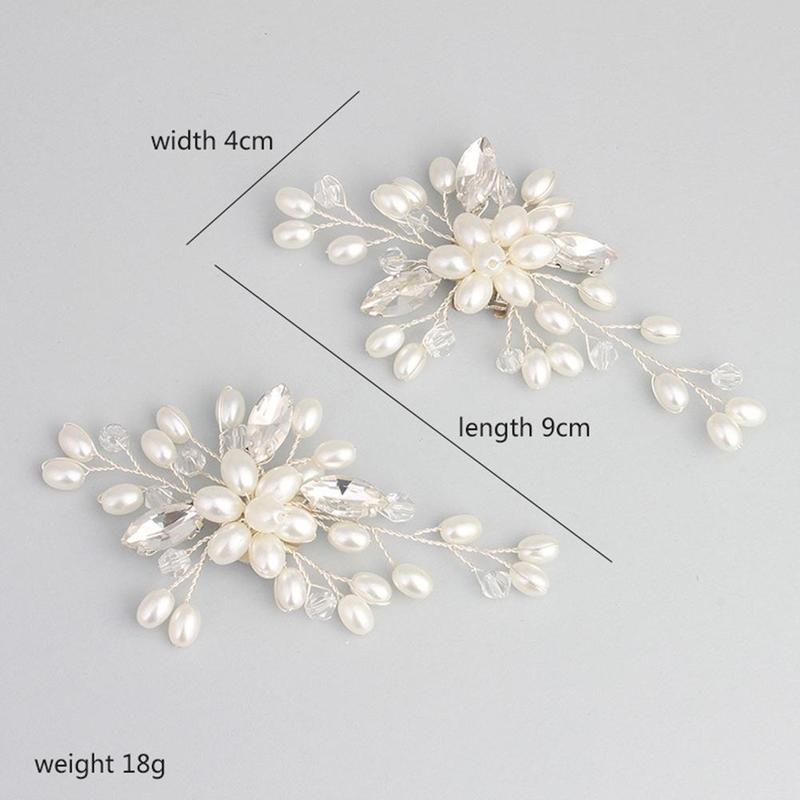 2pcs Luxury Rhinestone Shoes Clips Flowers Women Shoes Dress Hat Wedding Party Jewelry Accessories