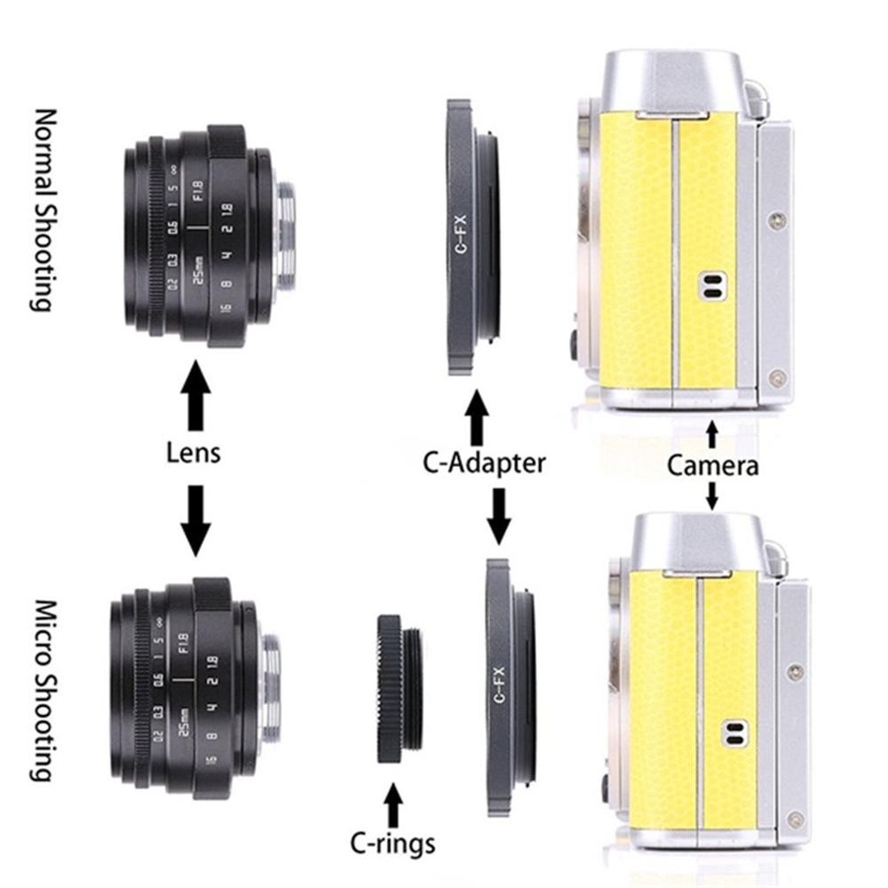 Mini 35mm F1.6 APS-C lente de TV/lente CCTV para 16mm C montaje de Sony A6500 A6400 A6300 A6000 A5100 A5000 NEX-6 NEX-7 NEX-5T NEX-5R NEX-3N