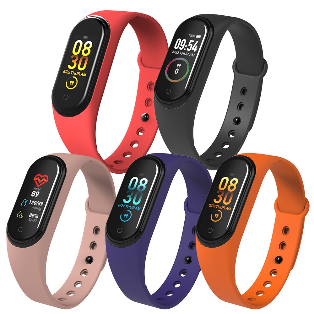 M4 SmartWatch Heart Rate Blood Pressure Monitor Health Wristband Waterproof Bluetooth Sports Smart Band