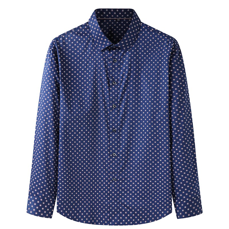 8XL 7XL camicia a maniche lunghe da uomo oversize oversize 100% cotone moda onda autunno affari Casual camicie di marca abiti di qualità: Asia 200-5XL