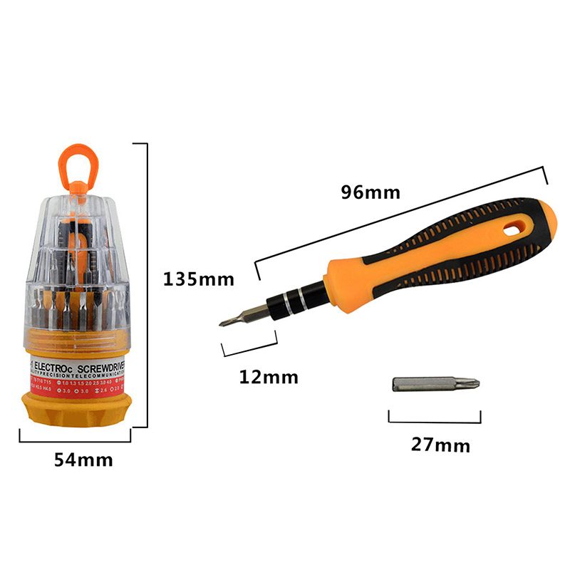Hand Tool 31Pcs Screwdriver Kit Small Mini Combination Universal Set Dismountable Antiskid Handle Multifunction Repair Tools