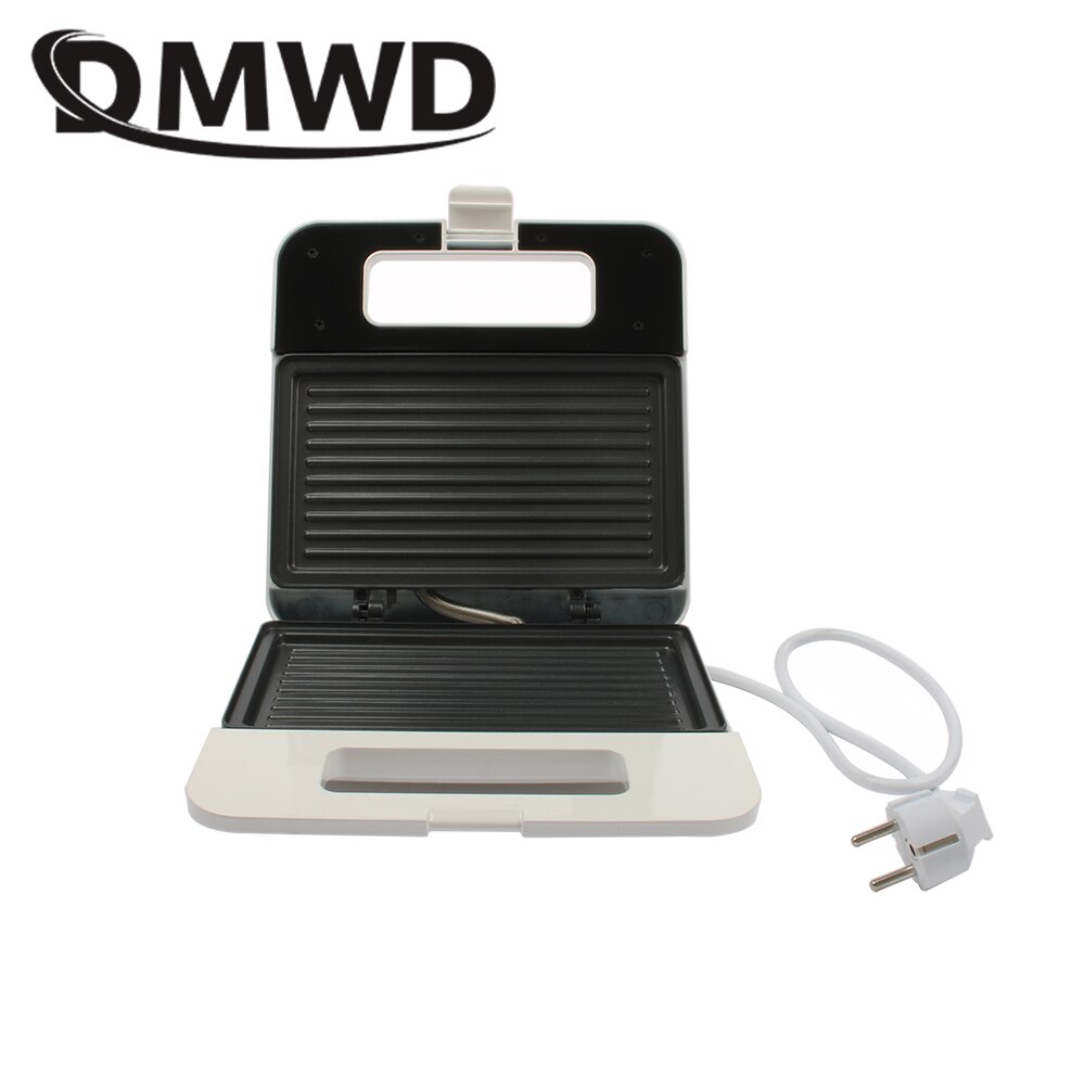 DMWD Elektrische Ei Sandwich Hersteller Mini Grillen Panini Backen Platten Toaster Multifunktions nicht-Stock waffel Frühstück Maschine EU