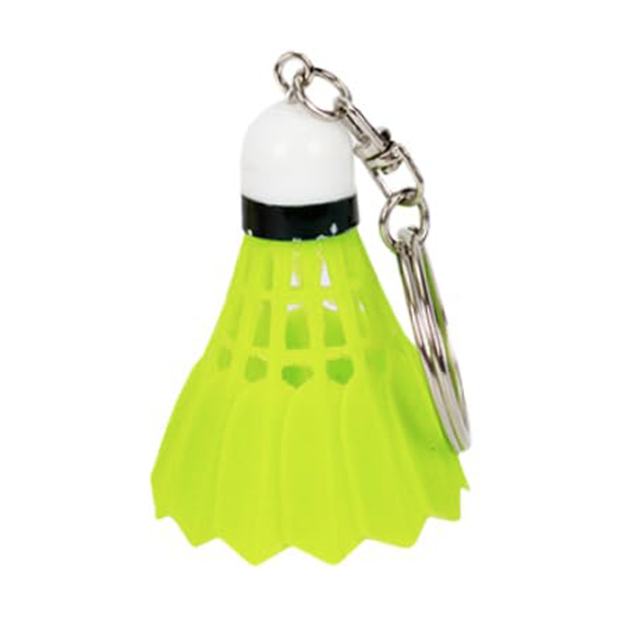 60 stuks 6 kleuren schattige badminton sleutelhanger sleutelhanger autohouder tas hanger sieraden sieraden sleutel hanger kettingen charme sleutelhanger: YELLOW