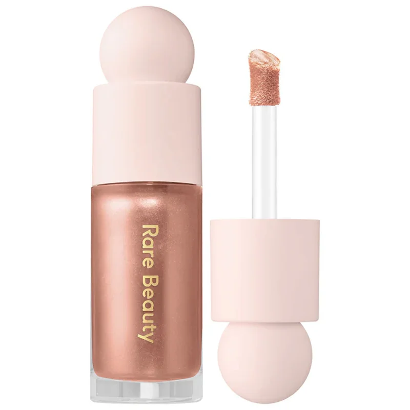 Rare Beauty Positive Light Liquid Luminizer Highlight Contouring Liquid Blush Makeup Face Shimmer Shine High Lighter Lipstick: light yellow