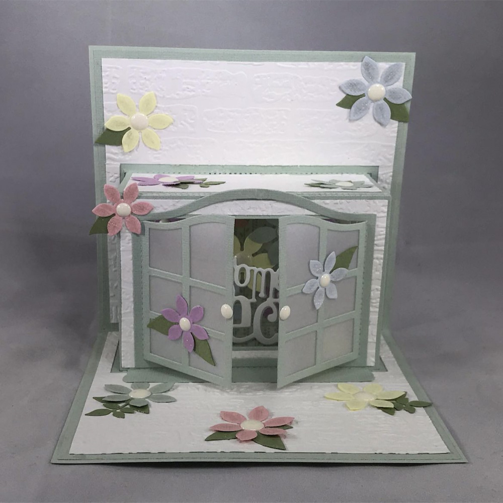 Kscraft jul pop op-vindue kort metal skæremaller stencils til gør-det-selv scrapbooking dekorativ prægning gør-det-selv papirkort