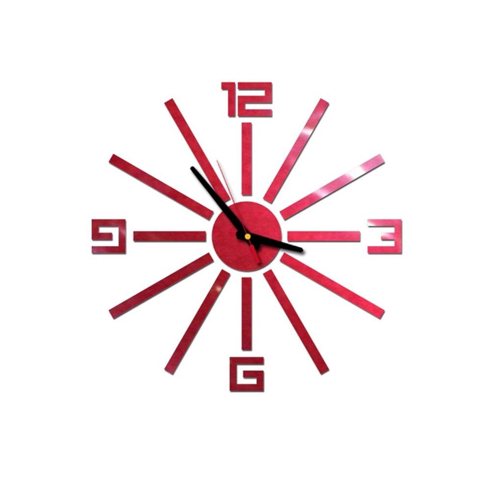 Simplicity Quartz clocks watches wall clock rushed mirror sticker living room decor Acrylic clock z0315: c
