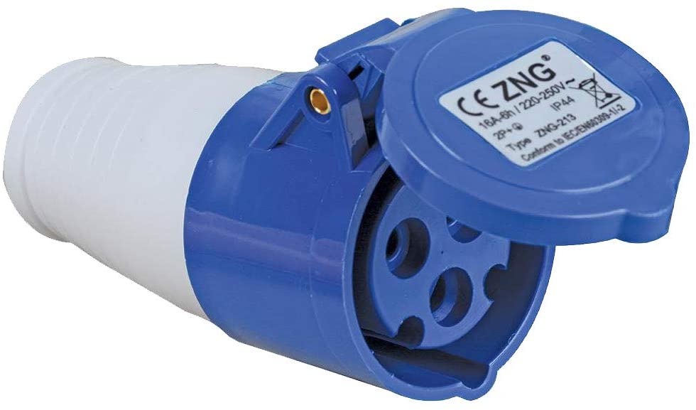 Universele Auto Aansluiting Plug Adapter Hoofd Plug Hook Up Site Adapter 240V 16A Voor Caravan Camper Camper Van auto Accessoires: Black