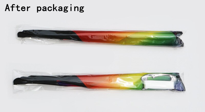 Black rainbow kite nylon ripstop outdoor speelgoed vliegende kite staarten beach fun kite string parachute kite voor volwassenen lange staart kite