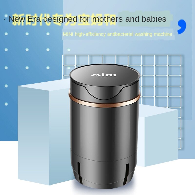 Anteojo único-Mini lavadora semiautomática para niños, lavadora pequeña para el hogar