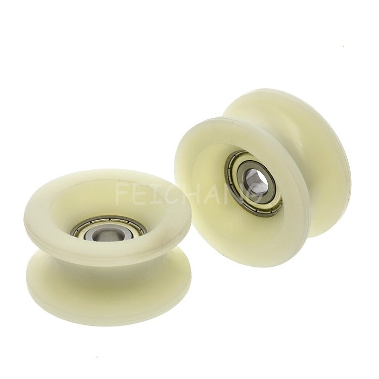 10 PCS 10x56x27mm Nylon Rad U Nut Lager Pulley Für Haitian Spritzguss Maschine Zubehör GL-R10-D10 Sicherheit Tür