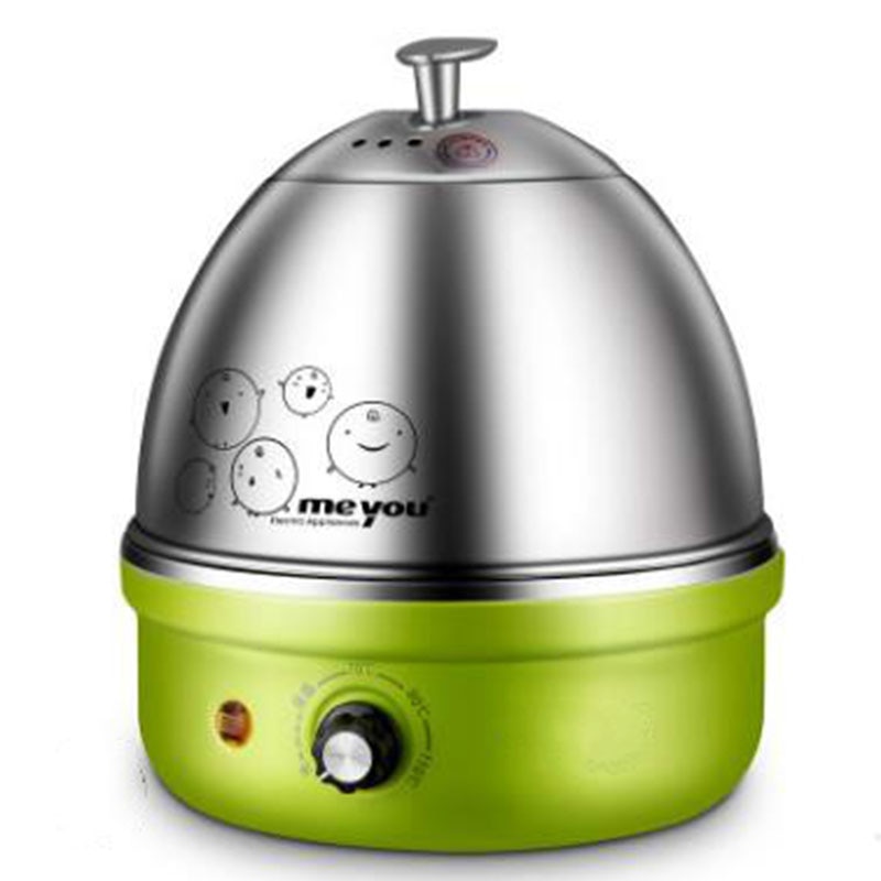 Full Stainless Steel Electric Egg Cooker With Auto Shut Off Up To 7 Eggs, For Soft, Medium, Hard Boiled, Poached, Custard