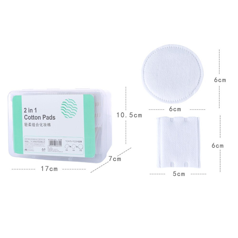 Toallitas cosméticas de algodón para quitar pelusas, toallitas de algodón para cara y uñas, limpieza Facial, herramienta de pañuelos, 100 Uds.