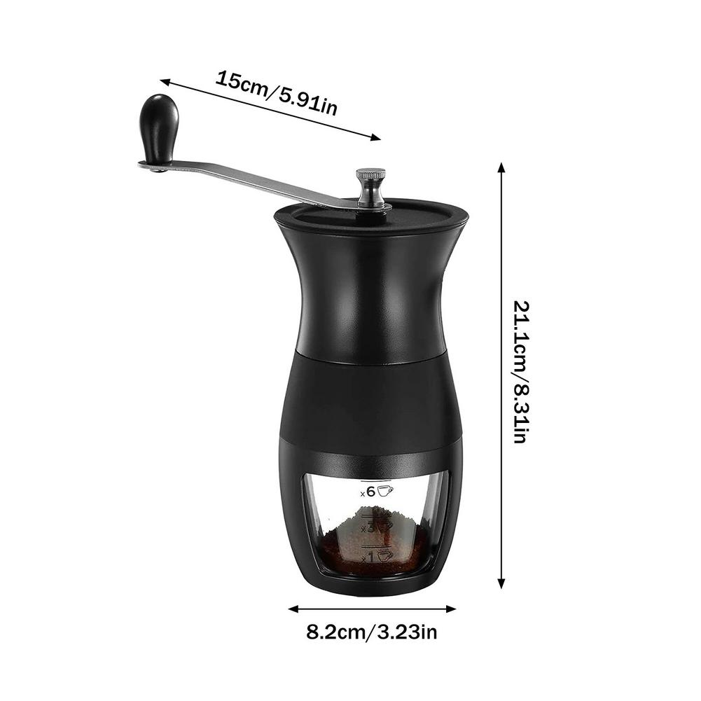 Manual Coffee Bean Grinder Portable Hand Crank Coffee Grinder With Ceramic Burr Hand Coffee Grinder For Aeropress Drip Coffee