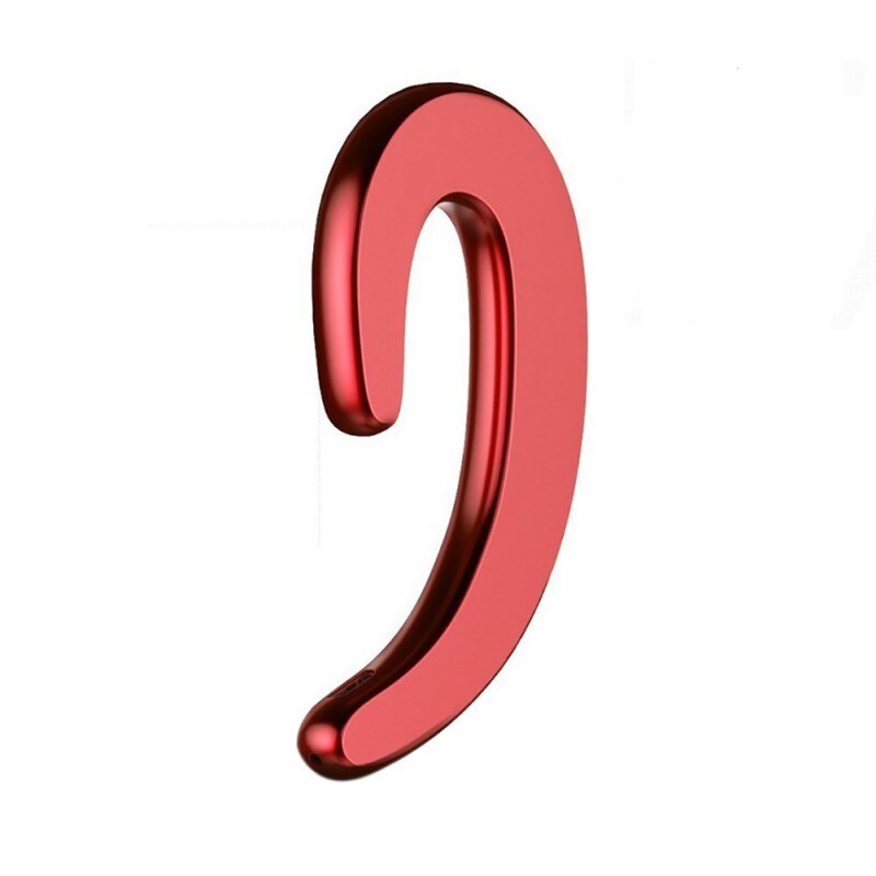 Universal Car wireless bluetooth headset mini Not in-ear Invisible earphone for Driving/doing excercise Long standby Bluetooth: White