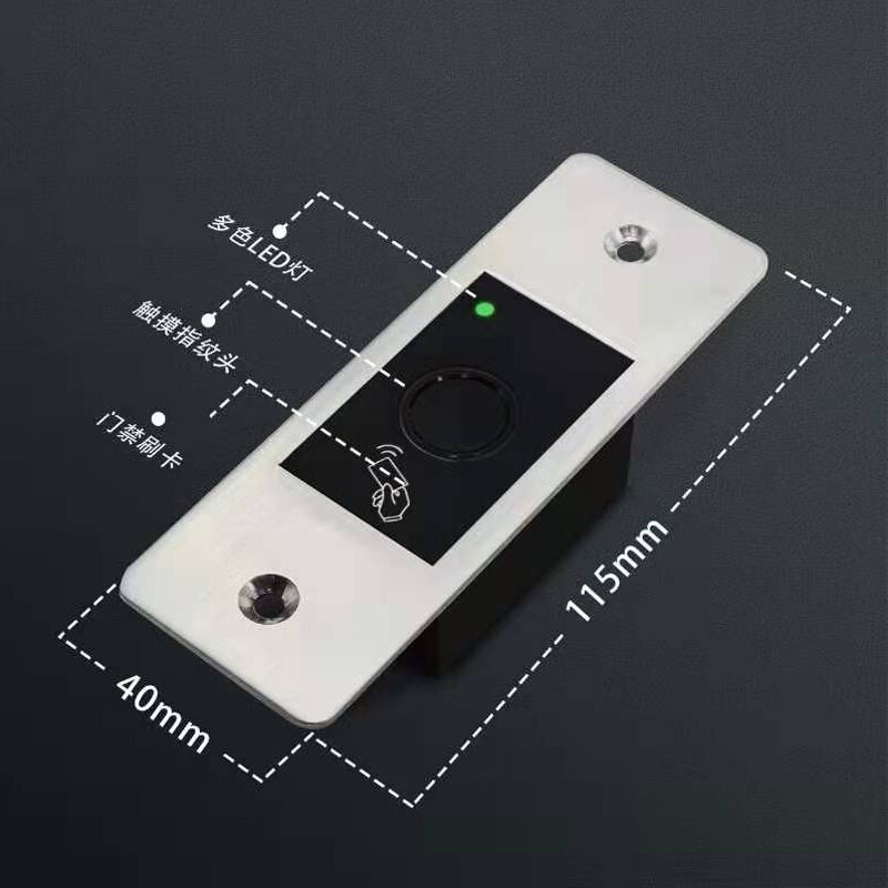 Outdoor IP66 Waterproof Embedded Fingerprint Access Control RFID reader controller Electronic Door Opener System Outdoor IP66
