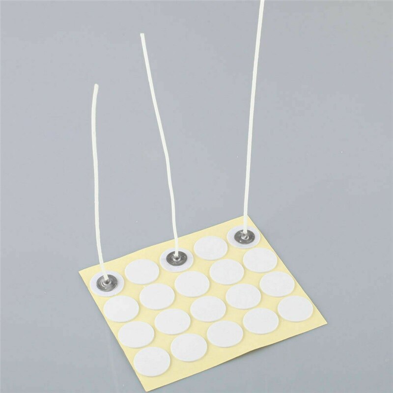 100pcs/bag Pure Cotton Core Candles Wicks DIY Candle Making Pre-waxed with Wicks Stickers for Candle Making Supply