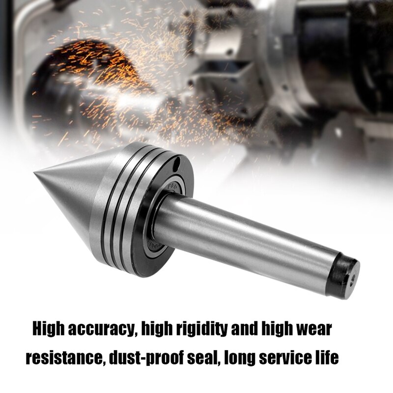 1Pcs Lathe Milling Center MT2 High Accuracy Live Revolving Center Medium Lathe Machine Tool Accessory for CNC Cutter