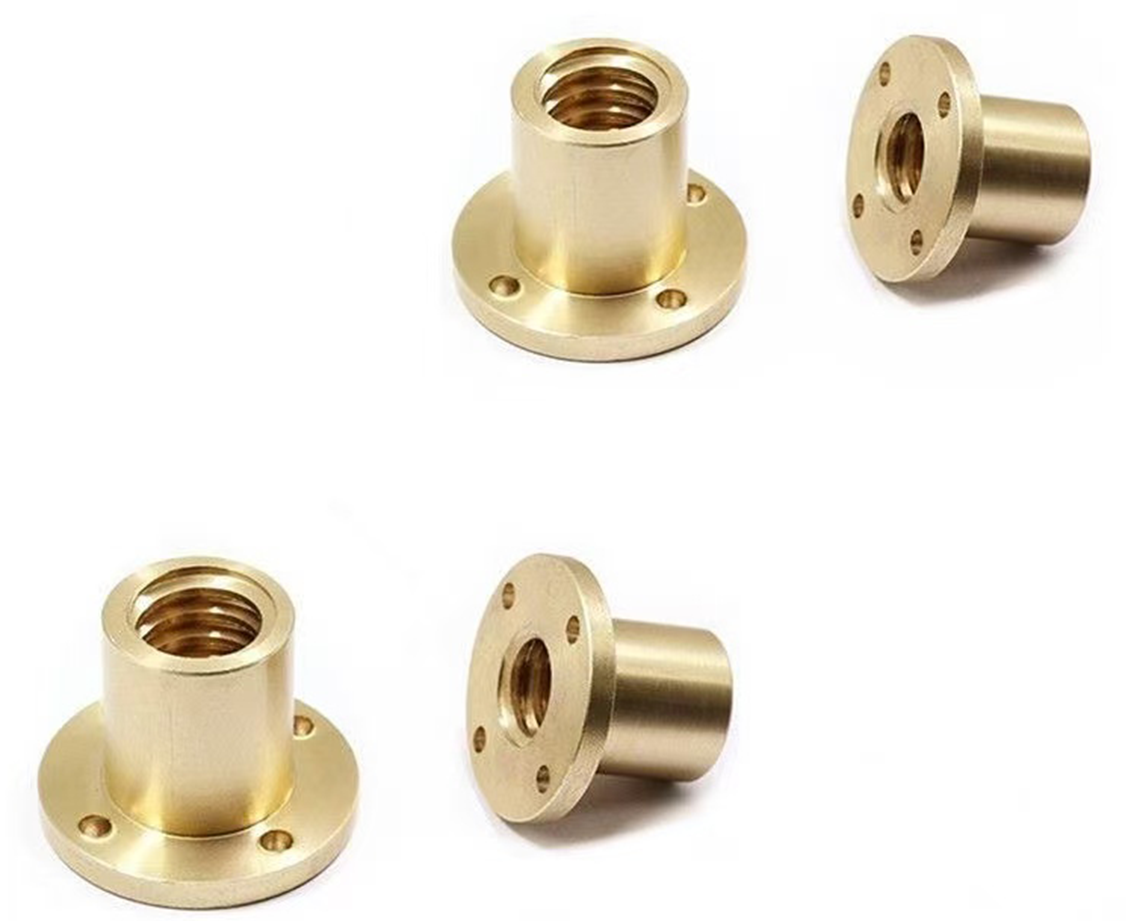 1Pcs Runde Flansch Mutter T10-T40 Pitch 2/3/4/5/6/8mm Trapez Schraube Mit Links Und Rechts Gewinde Geeignet Für CNC 3D Drucker Teil
