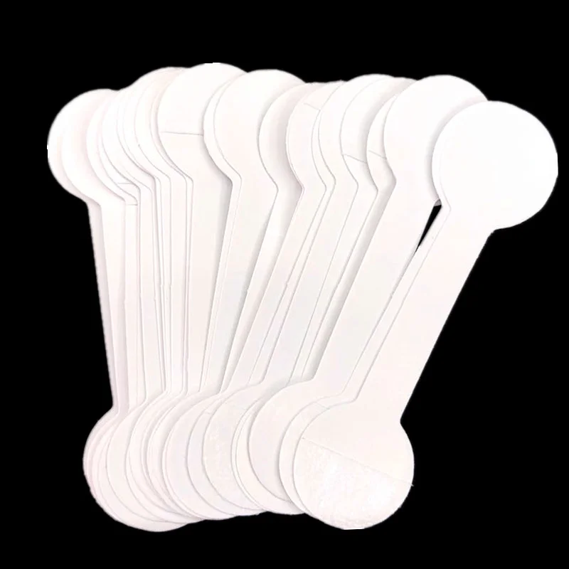 100 Stuks Sieraden Prijskaartjes Zelf-Stickers Blanco Vierkante Ronde Labels Voor Ring Ketting Armband Display Prijs Kaarten Diy