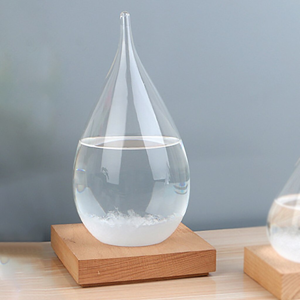 Transparante Weersverwachting Crystal Water Shape Storm Glas Home Deco Vorm Storm Fles Weersverwachting # T