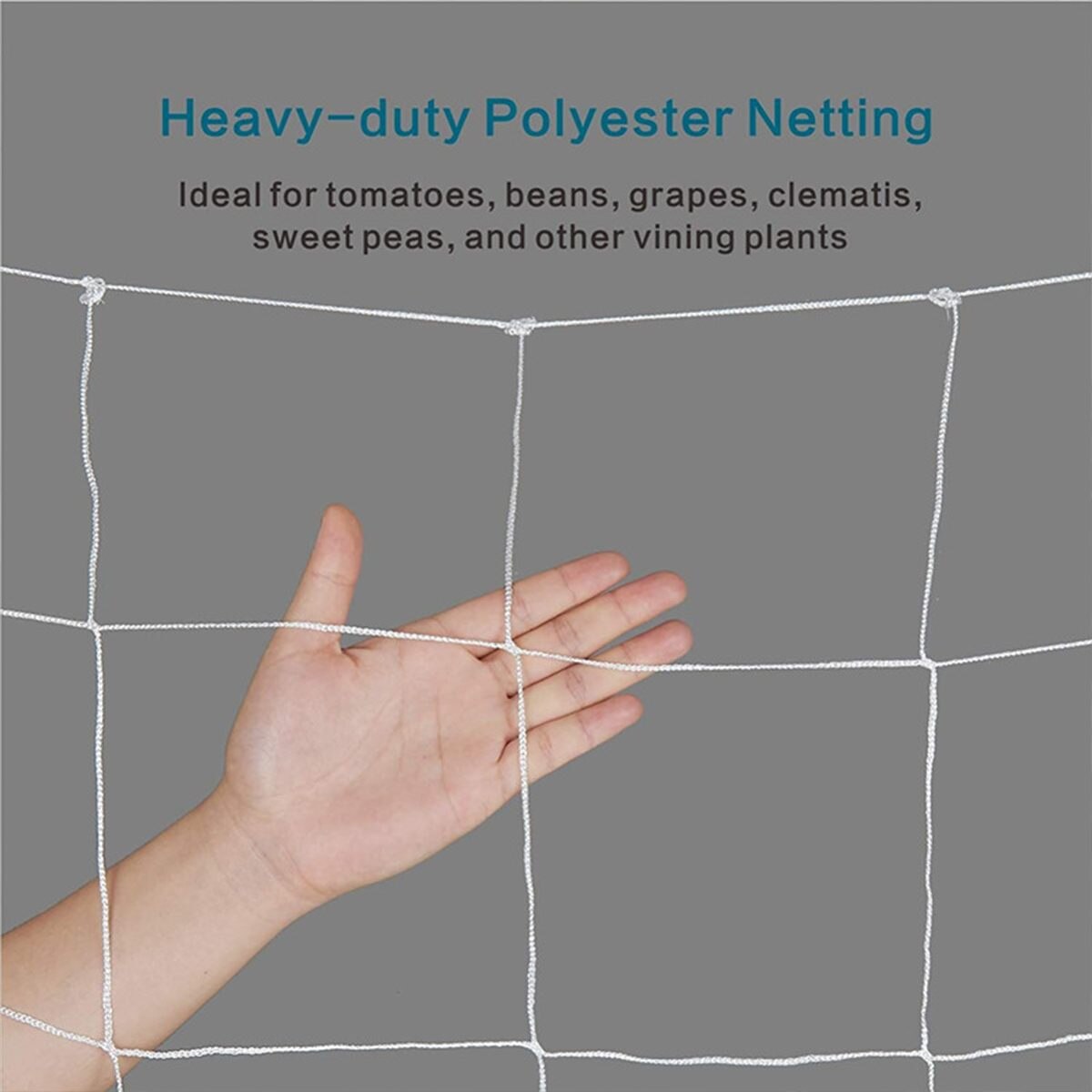 Polyester Plants Garden Vine Trellis Weaving Net Trellis Netting Plant Support Climbing net Heavy-Duty 1.6x10/1.6x20/2x10/2x20M