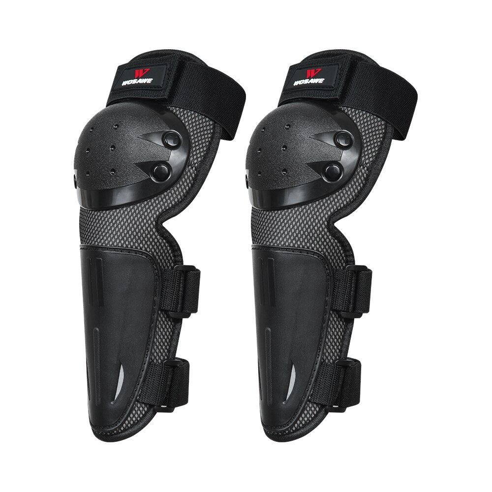 Wosawe Kinderen Kniebeschermers Abs Materiaal Sport Skate Bike Motrorcycle Kniebeschermers Elbowpads Voor Kids 4-14 Jarigen: Kneepads Black