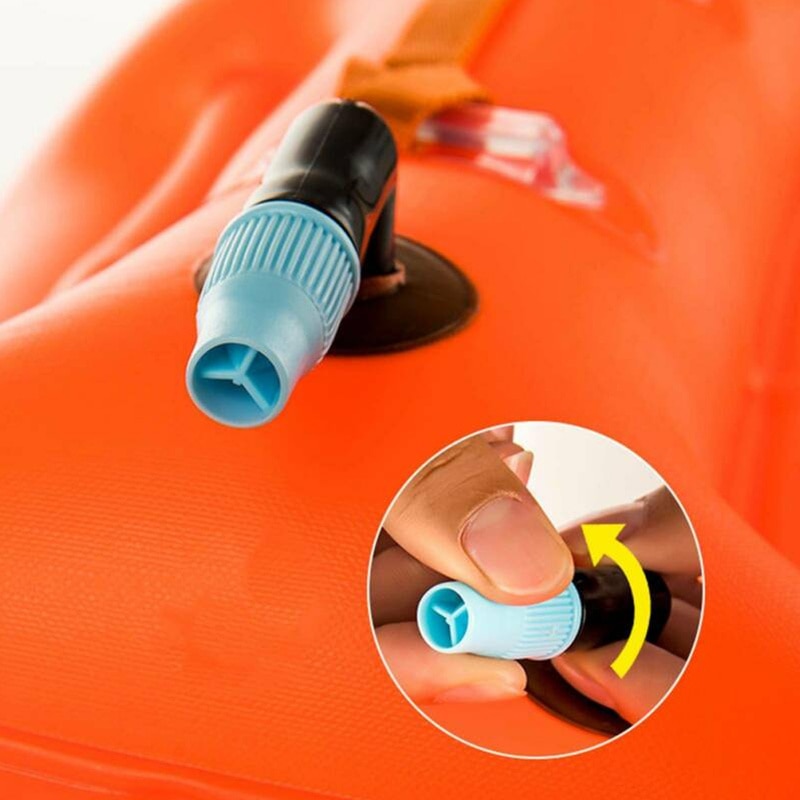 Aufblasbare Schwimmen Boje Leben Tasche Boje Schlepptau Schwimm Tauchen Sicherheit Signal Luft Tasche Aufblasen Ring PVC schweben Wasser Sport Lagerung tasche
