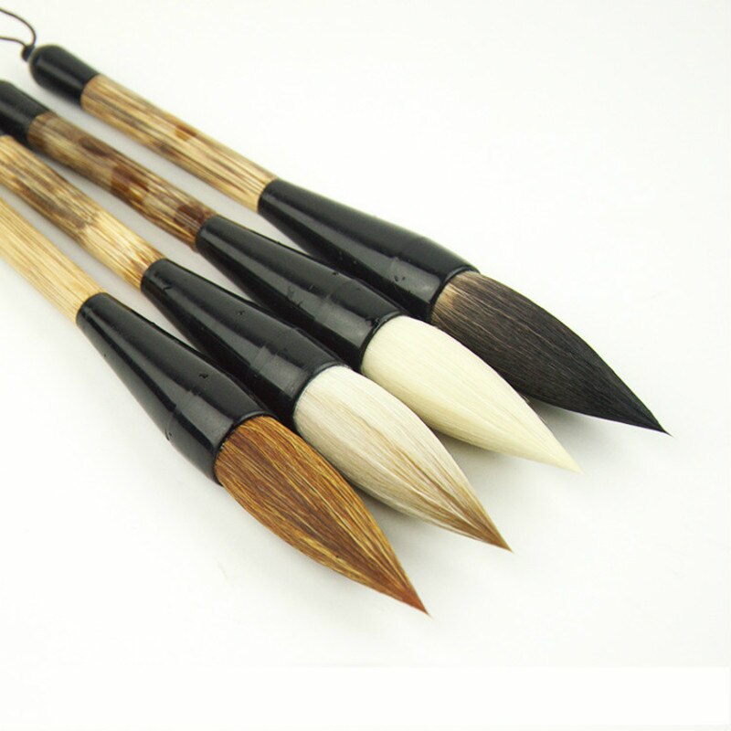 Large Calligraphy Pen Oversize Woolen Hair Chinese Painting Brushes Adult Wolf Hair Calligraphy Practise Hopper Shaped Brush Pen
