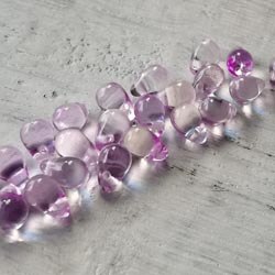 Glass Loose Beads shape Glass Czech Beads Light purple AB Rainbow Color 4mm x 6mm 20 PCs: 5