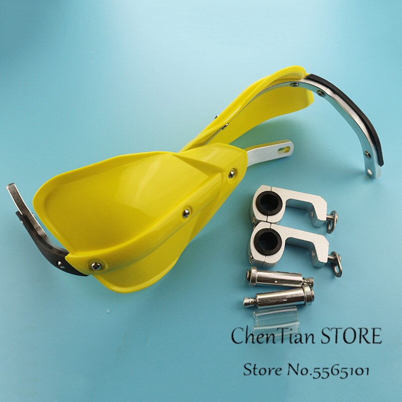 Protège-mains pour moto klx, rmz, crf, yzf, ktm, sx, exc, xcw, smr, dirt bike, vtt, motocross, enduro: Jaune