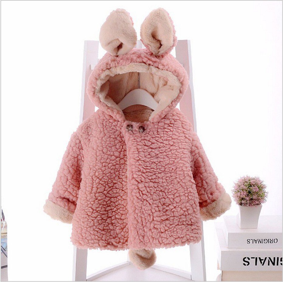 OKLADY Newborn Baby Winter Clothes Coat 6M Toddler Winter Girl Clothes Tops Fall Kid Parka Boy Infant Warm Cotton Hoodies 2T 3T: Pink / 24M