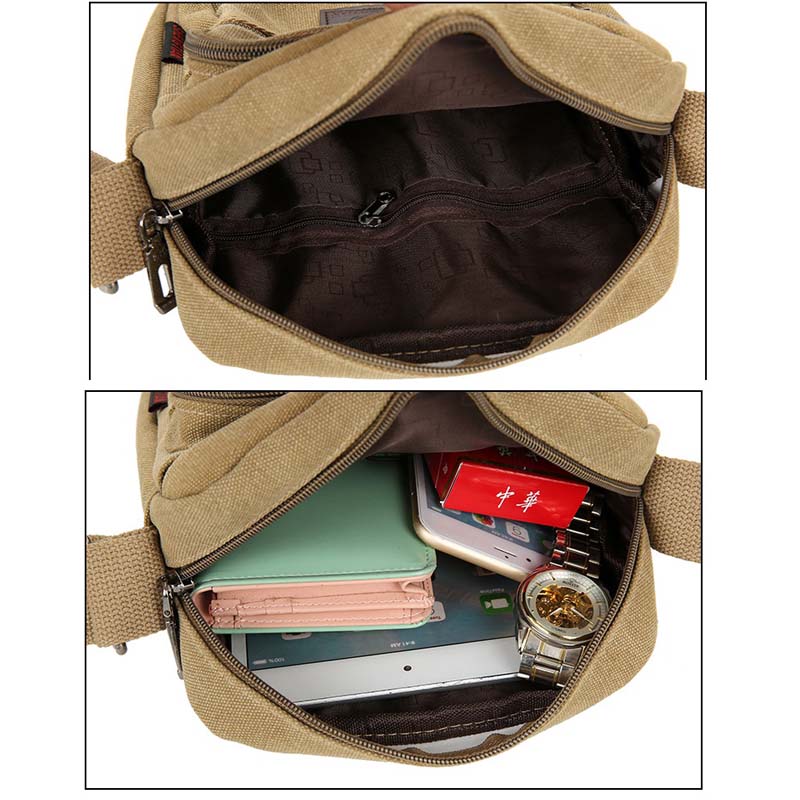 Hommes sacs de messager sac à bandoulière hommes sac de voyage toile sac à main pour homme coréen tendance Simple Pack
