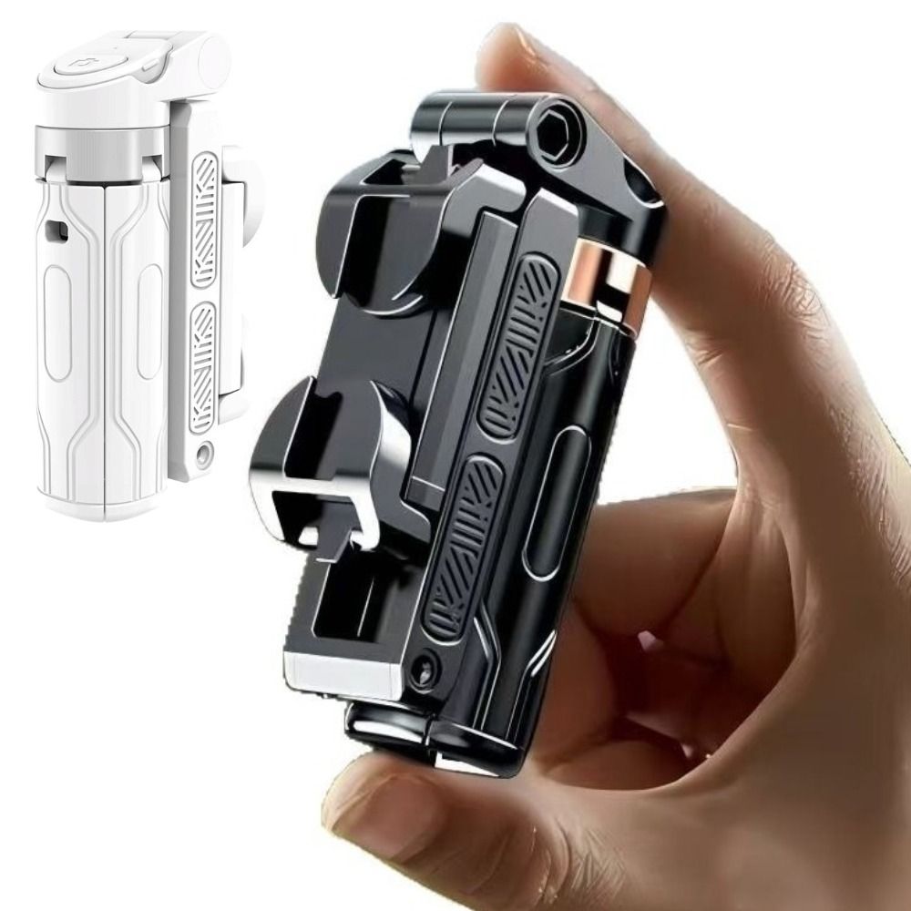 360 Degree Rotation Selfie Stick Scalable Portable Mobile Phone Camera Stand Bluetooth Height Adjustable Flat-standing Quadripod