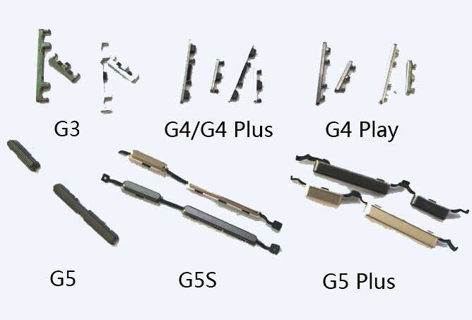 For Moto G G3 G4 Play G5S G5 Plus G6 G6Plus/G6 Play Power On Off Button + Volume Button Side Button Set Replacement Repair