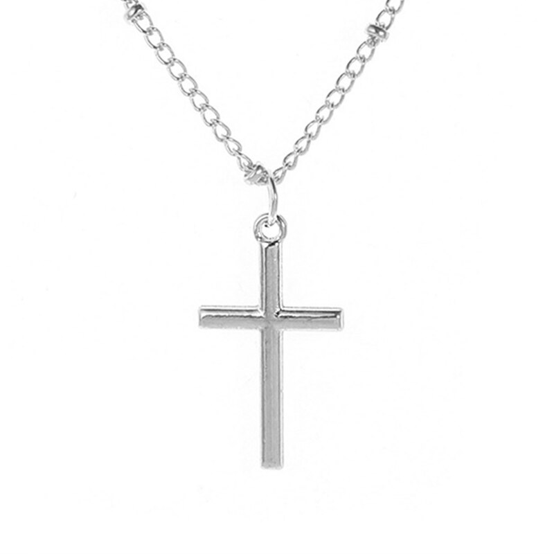 Klassieke Retro Jesus Cross Hanger Ketting Charmante Vrouwen Choker Ketting Hanger Dames Christian Jaar Sieraden