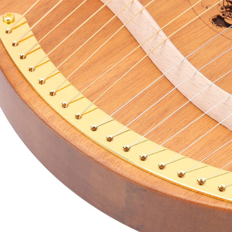 Wood Harp Produce Resonance and Reflection Portable Harp for Beginners Sweethearts