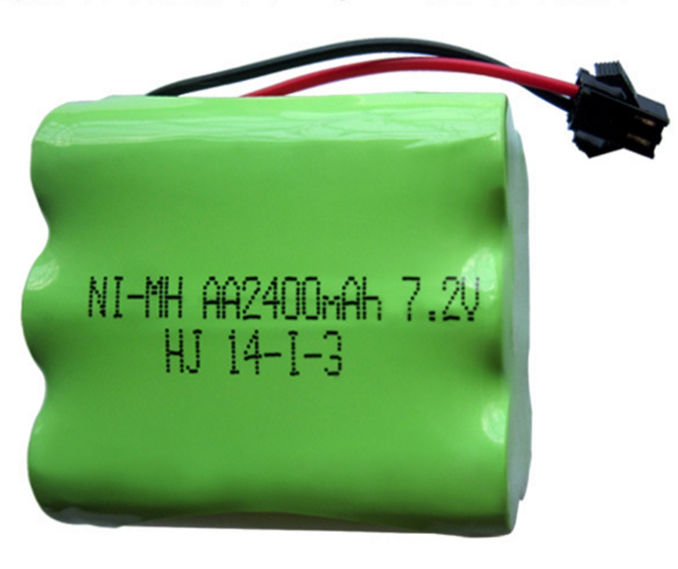 1 st 7.2 v batterij 2400 mah mh bateria 7.2 v nimh-batterij pilas recargables 7.2 v pack aa size ni mh voor rc auto speelgoed elektrische gereedschap