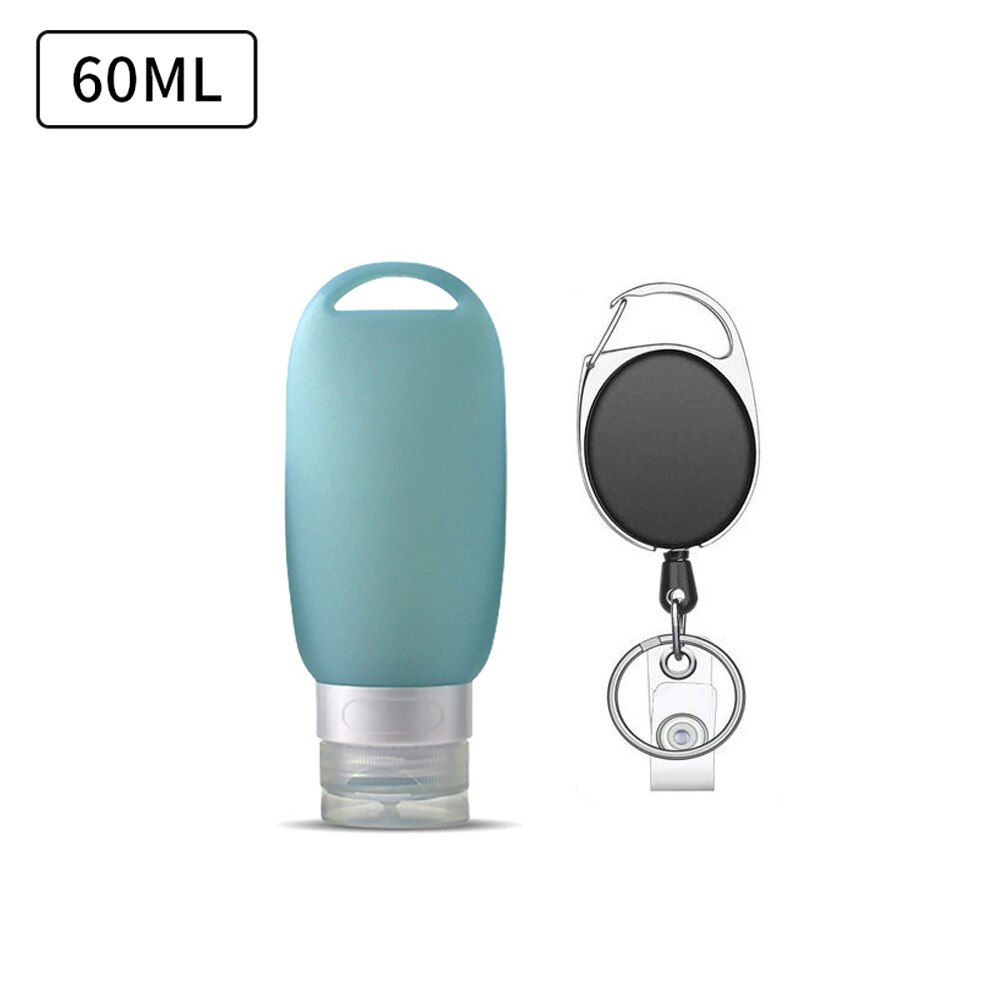 Travel Bottle Leakproof Silicone Refillable Squeezable Travel Tube with Keychain Hook for Cosmetic Toiletry Shampoo 40/60ml: 14