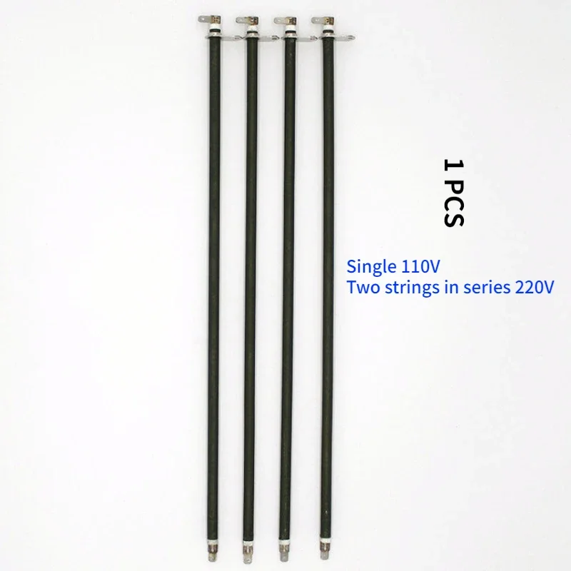 1 unidad de repuesto de elemento calefactor de horno eléctrico de acero inoxidable 110V 300W-425W para piezas de reparación de tubo calefactor de horno eléctrico