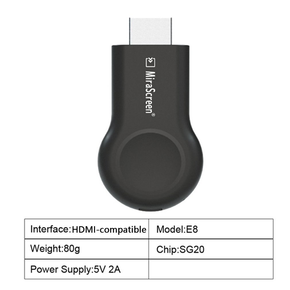 Screen 1080P WiFi Display Receiver HDMI-Compatible TV Dongle Airplay Miracast Wireless Display Mirroring Devices Media